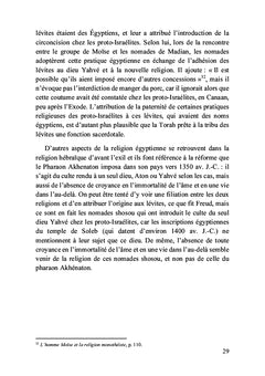 L'origine égyptienne de la Bible, clé de la lecture du livre de la Genèse