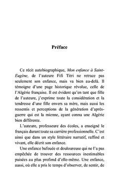 Mon enfance à Saint-Eugène