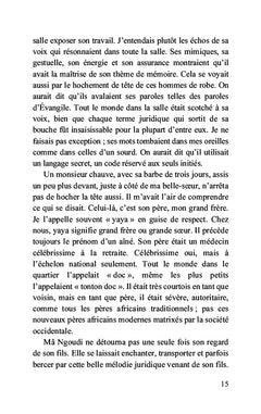 Les larmes d'une grand-mère bantoue