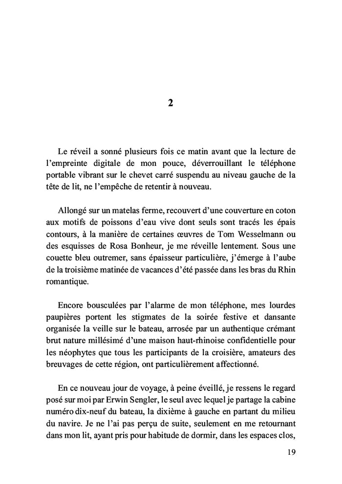 Les vagues bleues du Rhin