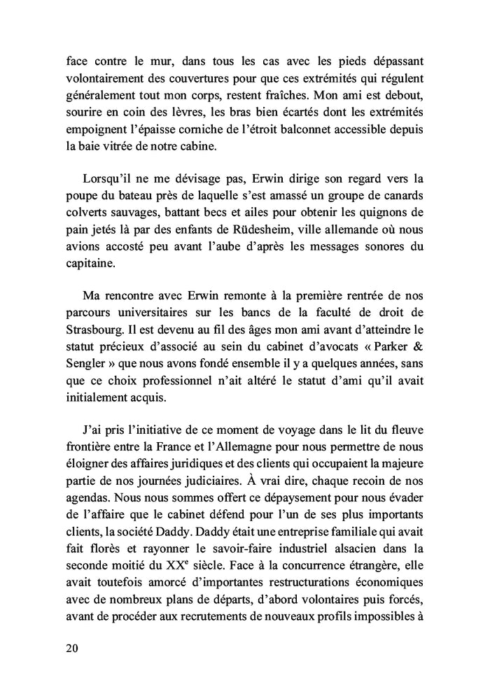 Les vagues bleues du Rhin