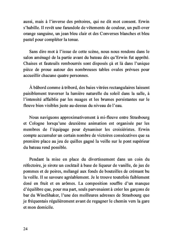 Les vagues bleues du Rhin