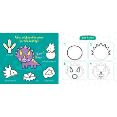 Mon ardoise magique pour dessiner pas à pas - Dinosaures