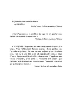 Soliloque polyphonique ou réflexions pour soi-même
