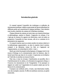 Manuel simplifié de logique adaptée au droit
