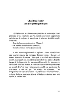 Manuel simplifié de logique adaptée au droit