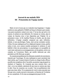 Ce que j'aimerais vous dire