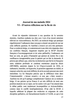 Ce que j'aimerais vous dire