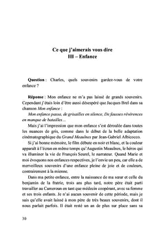 Ce que j'aimerais vous dire