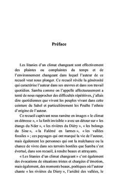 Les litanies d'un climat changeant