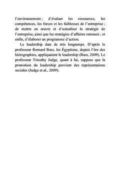 Analyse critique du leadership