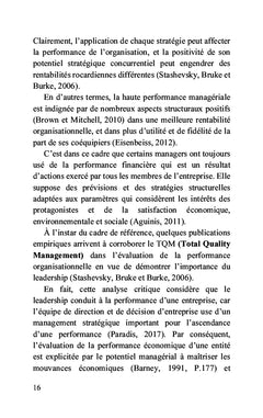 Analyse critique du leadership