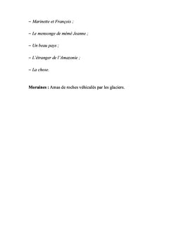 Un été aux moraines