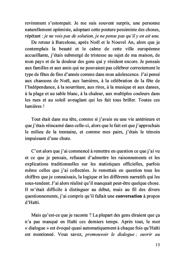 Conversations difficiles sur Haïti