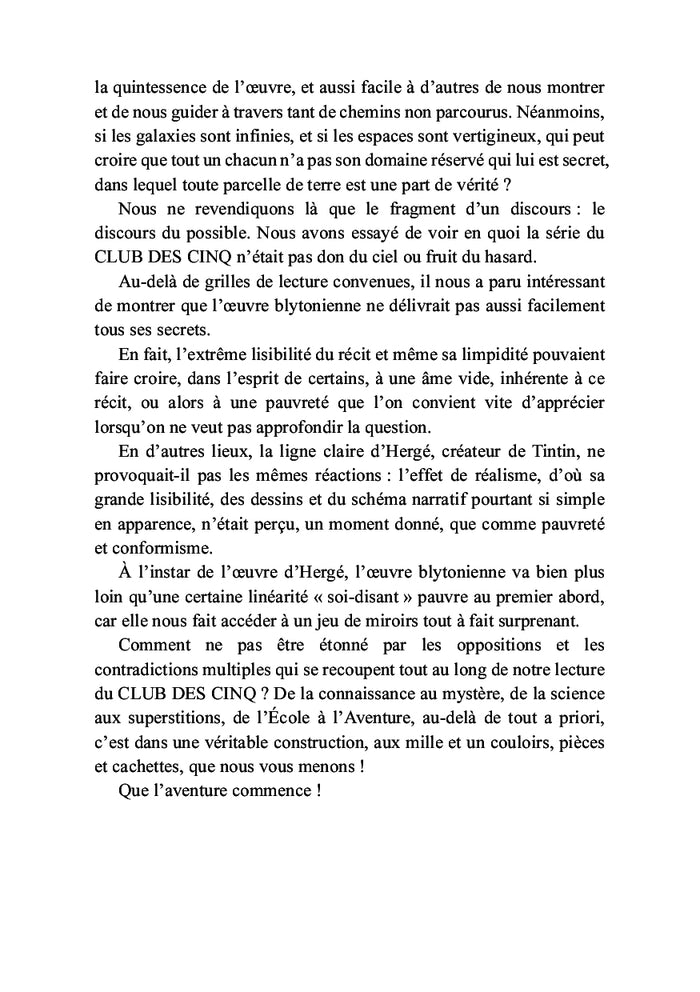 Ombres et lumières d'une série enfantine