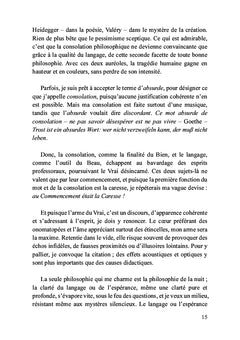 Consolation et Langage