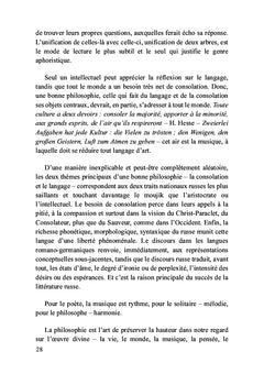 Consolation et Langage