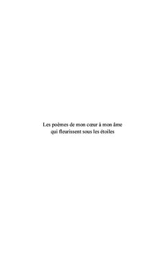 De mon coeur à mon âme