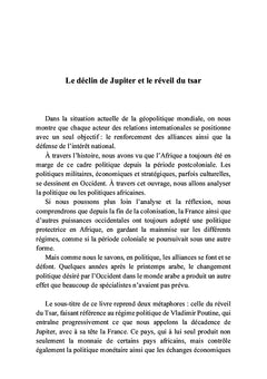 La géopolitique d'Afrique subsaharienne