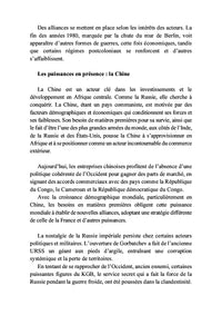 La géopolitique d'Afrique subsaharienne