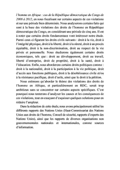 Violation des droits de l'homme en Afrique