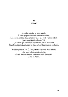Viatiques du jeudi nuit pour raffermir le coeur des croyants !