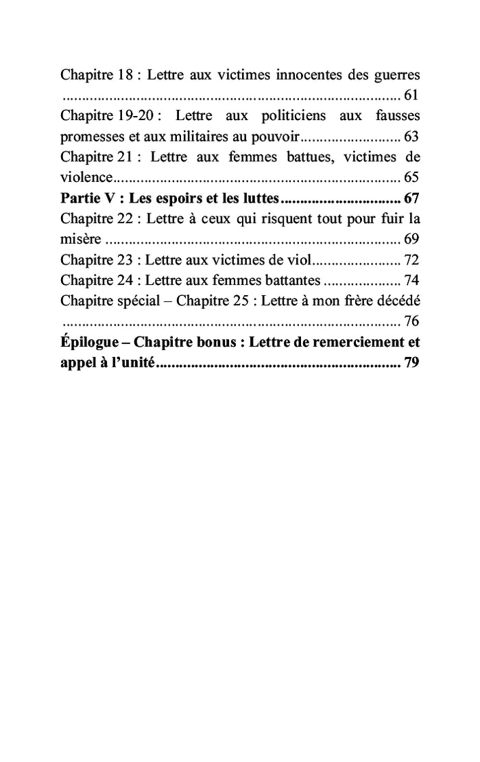 Les lettres jamais envoyées