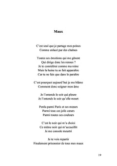 Les pleurs du mâle