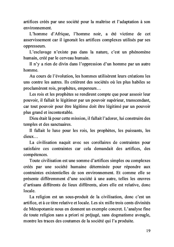 Dettes de l'Occident chrétien et de l'Orient musulman envers l'Afrique