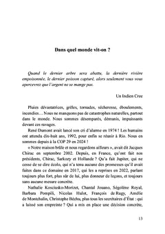 Les élucubrations d'un septuagénaire désenchanté