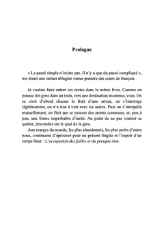 Occupation des failles et du presque rien