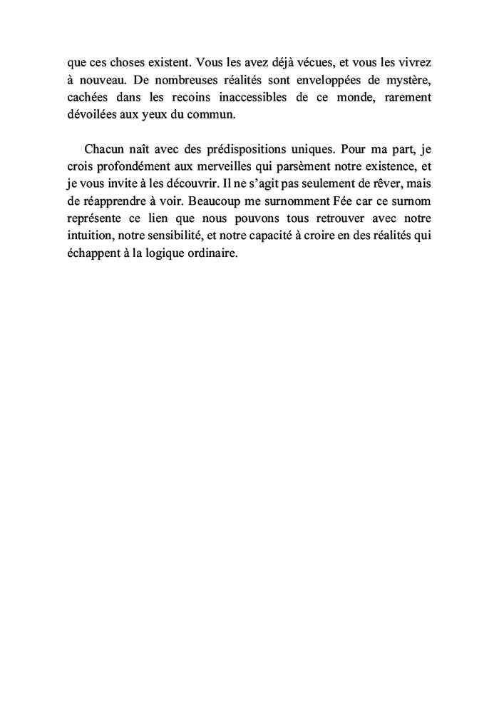 La sagesse de la parole de Fée