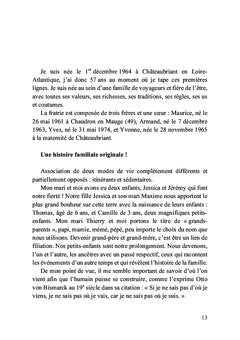 Naître au sein d'une famille de voyageurs
