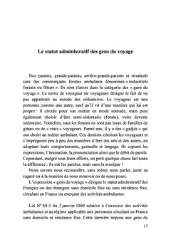 Naître au sein d'une famille de voyageurs