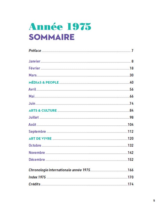Les années-mémoire volume 1975