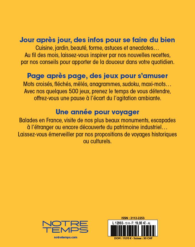 Almanach Notre Temps - Édition 2026