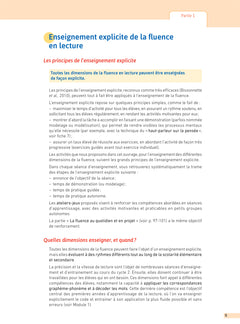 Enseigner pratiques - Enseigner la fluence dans toutes ses dimensions - Cycles 2 et 3