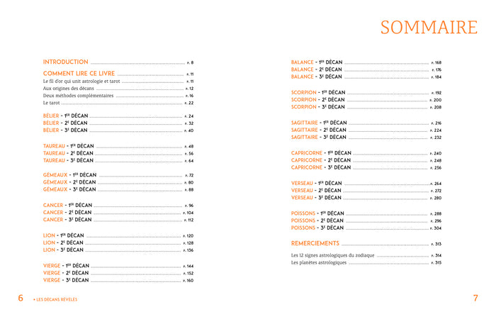 Les décans révélés
