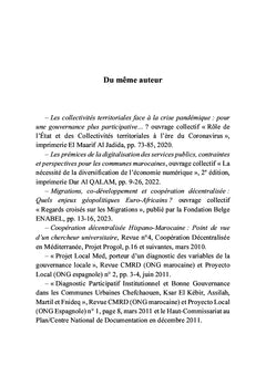 Enjeux géopolitiques et coopération des territoires décentralisés