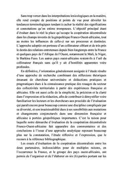 Enjeux géopolitiques et coopération des territoires décentralisés
