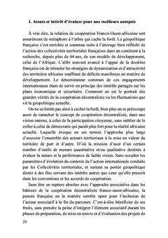 Enjeux géopolitiques et coopération des territoires décentralisés