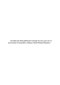 Dix jours pour une vie