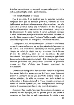 Les biens mal acquis : la France n'a pas droit de dire le droit Suivi de