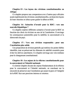 La Constitution congolaise du 18 février 2006 et ses dessous des cartes