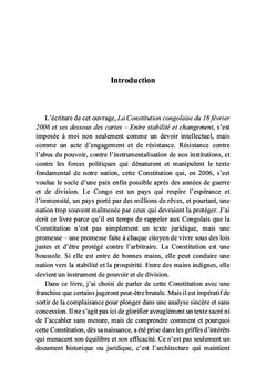 La Constitution congolaise du 18 février 2006 et ses dessous des cartes