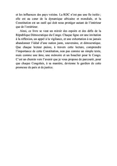 La Constitution congolaise du 18 février 2006 et ses dessous des cartes