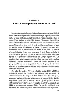 La Constitution congolaise du 18 février 2006 et ses dessous des cartes