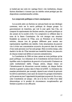 La Constitution congolaise du 18 février 2006 et ses dessous des cartes