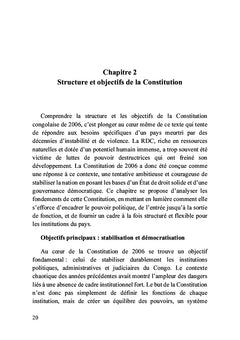 La Constitution congolaise du 18 février 2006 et ses dessous des cartes