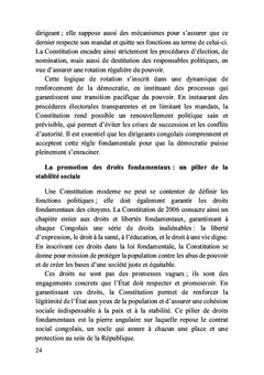 La Constitution congolaise du 18 février 2006 et ses dessous des cartes